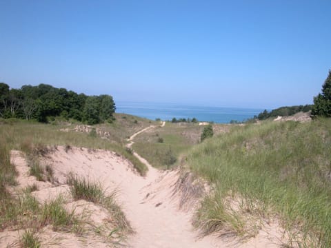 The dune trail leading to beach