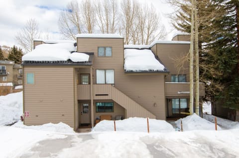 Outside and parking area - 2 assigned spaces