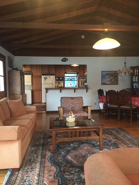living room looking toward kitchen