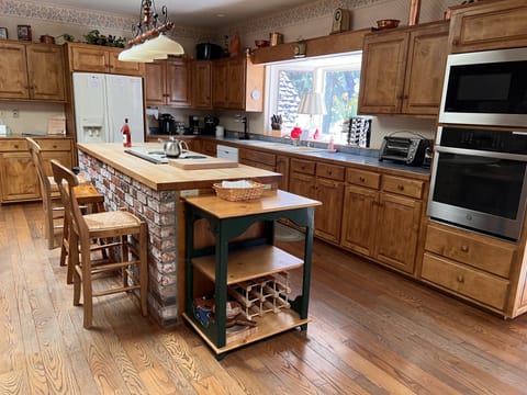Spacious kitchen with island