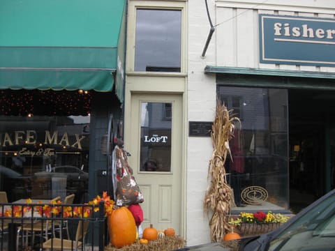 The Loft door leads to both rental apartments. 