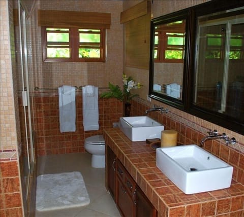 Master Bathroom with Double Shower and 2 Person Whirlpool Bath