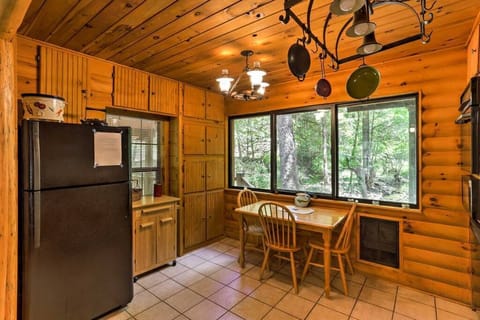 Kitchen with creek views