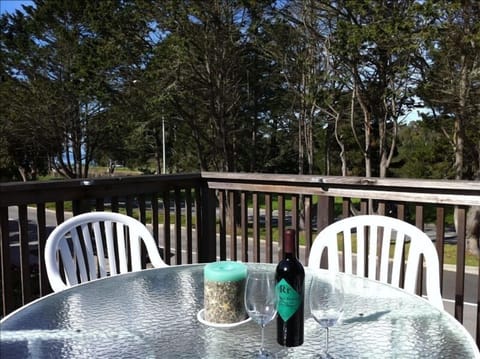 See and hear the ocean while relaxing on the deck.