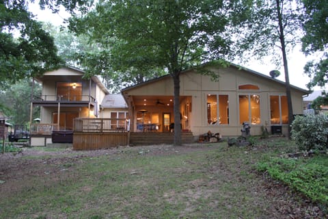 View of backyard from the water.