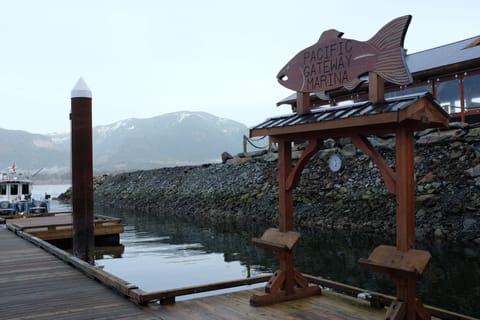 Pacific Gateway Marina is a 5 minute walk from the cottage