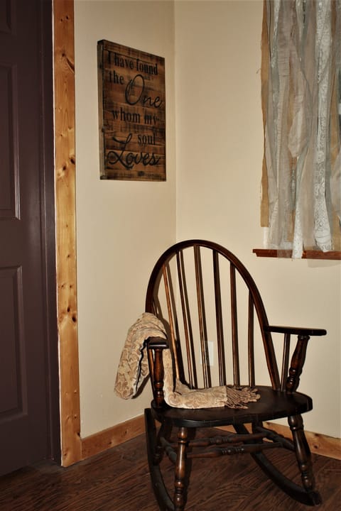 Rocking chair in master suite