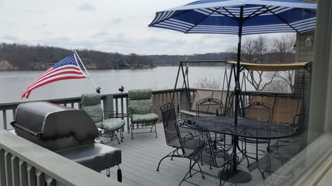 Comfortable Back Deck with A Fabulous View