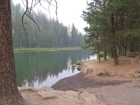 Deschutes river takeout. 2 miles downstream from our home.