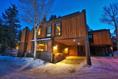 The complex recently underwent a major renovation, staying with the rustic, mountain look 