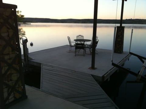 Evening view of the swim deck, best place to watch the sunset