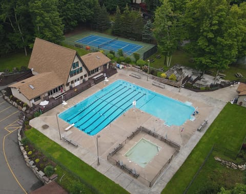 Indoor pool, outdoor pool