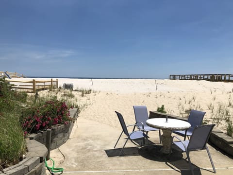 On the beach, beach towels