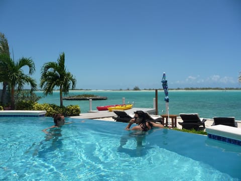 Outdoor pool, an infinity pool