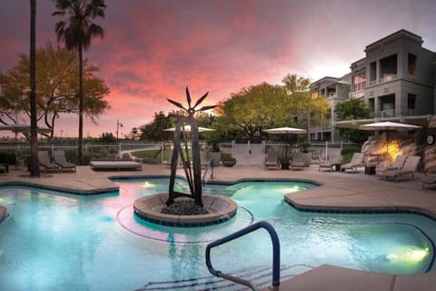 A heated pool, a lap pool