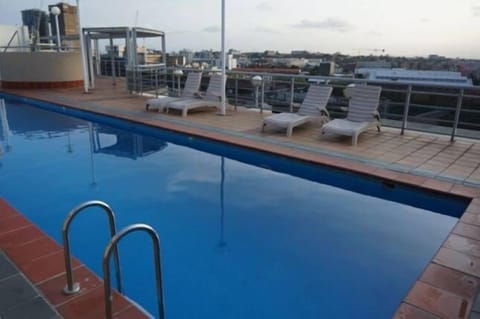 Indoor pool, outdoor pool