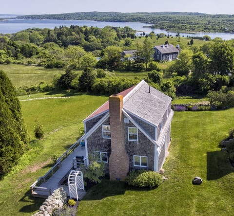 Overlooking a panorama of ponds and sea, with views all the way to Cape Cod....