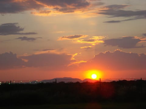 Gorgeous sunsets over the Tucson mountain range