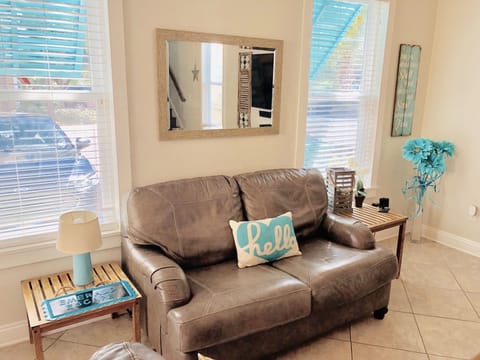 "Hello" from the first floor common area