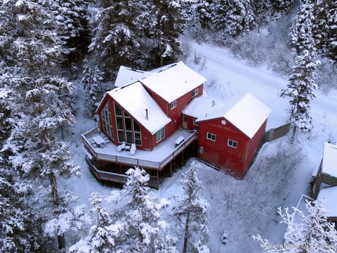 Aerial view of Girdwood Valley Guest House