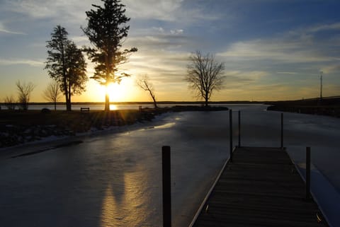 The Espyville boat launch this winter.