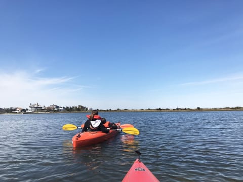 Enjoy our Kayaks from 3 houses away pond to the Bay