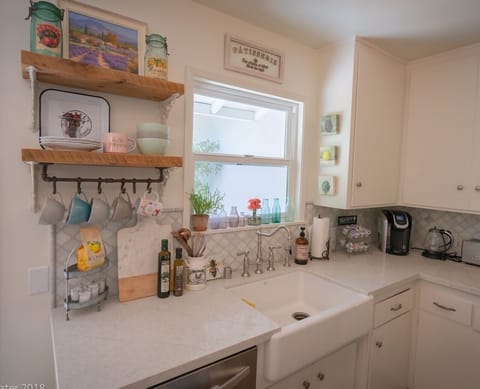 Clean kitchen with all new appliances