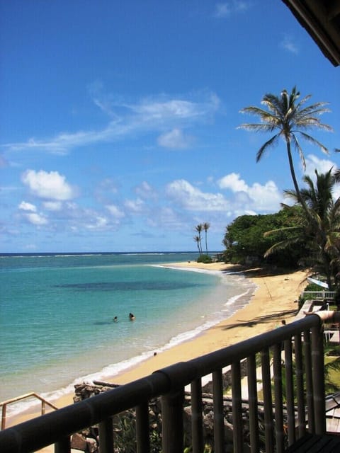 On the beach, sun loungers, beach towels