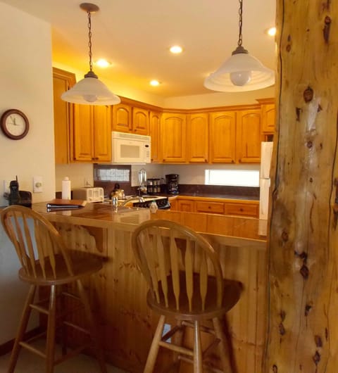 Breakfast bar seats two