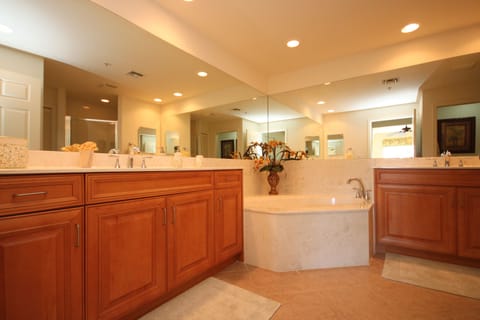 Master Bath with Soaking Tub and Shower