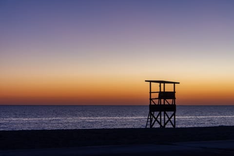 Sun loungers, beach towels