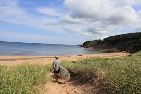 Beach nearby, sun loungers, beach towels