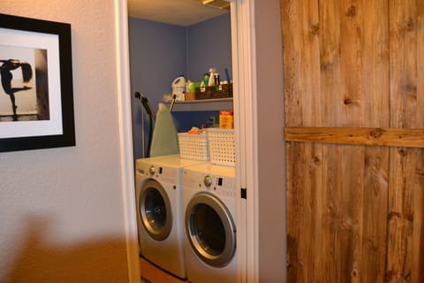 Washer and dryer available for use