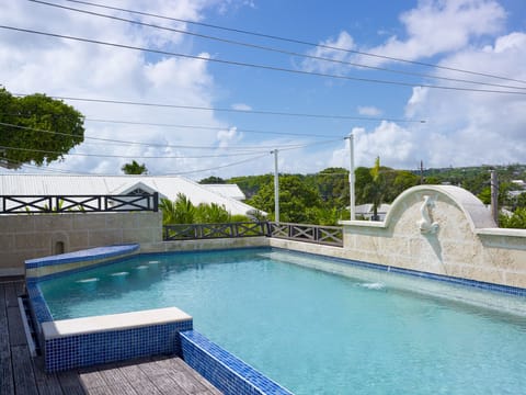 Outdoor pool, a rooftop pool