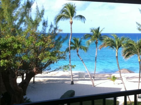 On the beach, sun loungers, beach towels