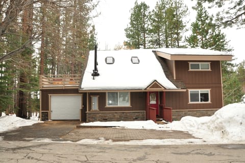 Winter dusting on front of our home