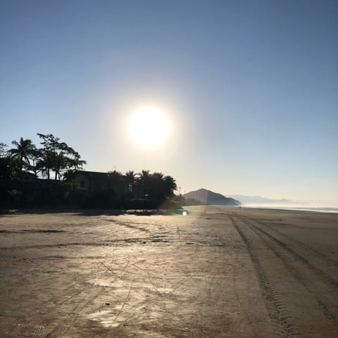 Beach nearby, sun loungers