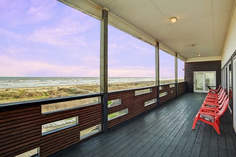 Ocean view from direct beachfront deck