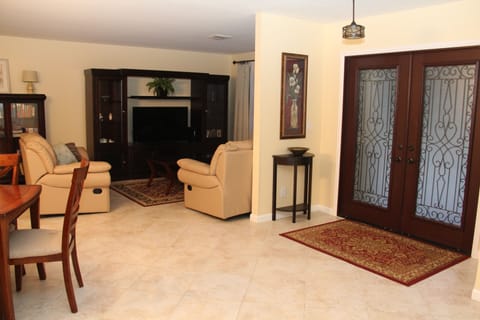 Living room and entry