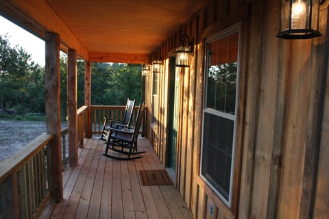 Front porch of cabin