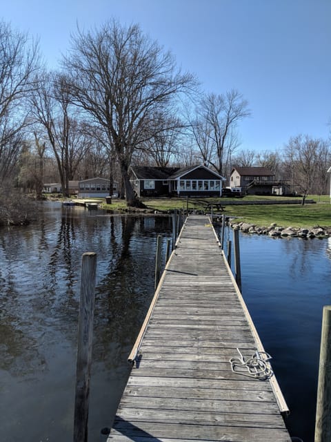 View towards our property from the dock