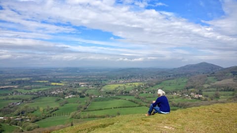 Views for miles and miles from the Malvern Hills
