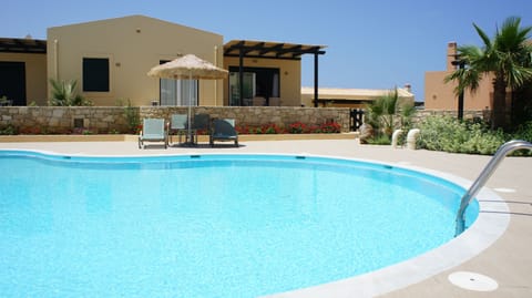 House from across the pool