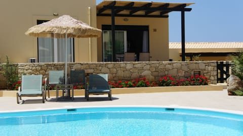 The house as seen from across the pool
