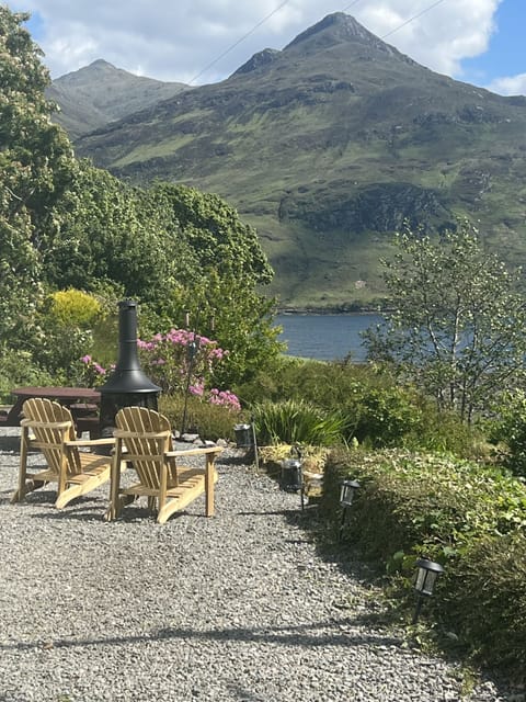 Relax and enjoy the most amazing views from outside the cottage .