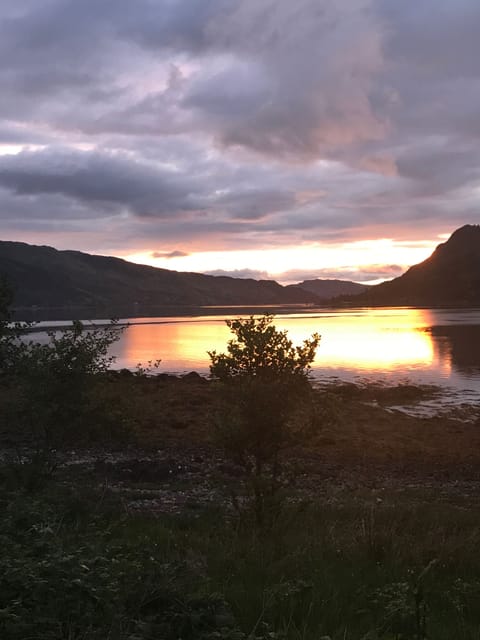 Evening sunset from the house .