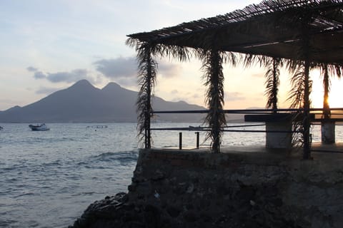 Beach nearby, sun loungers