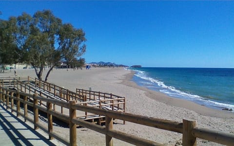 Sun loungers, beach towels