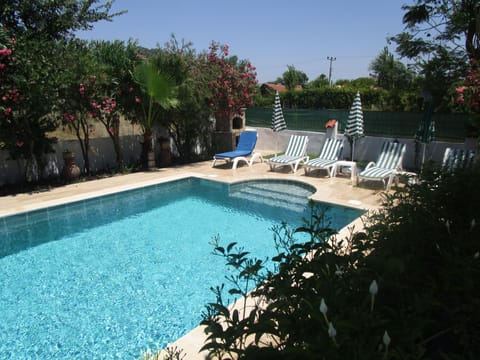 Pool from back terrace
