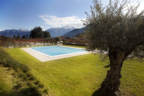 The pool as viewed in autumn